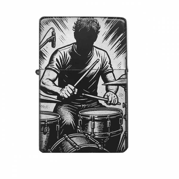 Sturmfeuerzeug "Drummer Player" Schlagzeug – personalisierbar
