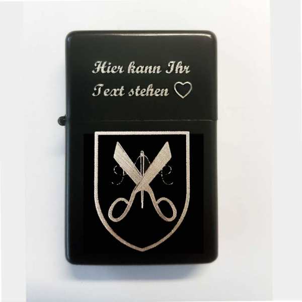 Schneider Zunft Wappen Berufe Gravur Feuerzeug personalisiert