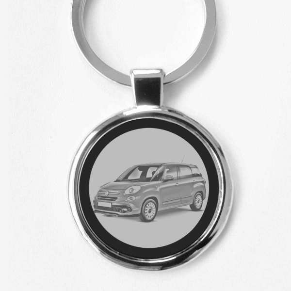 Fiat 500l Wagon Schlüsselanhänger personalisiert
