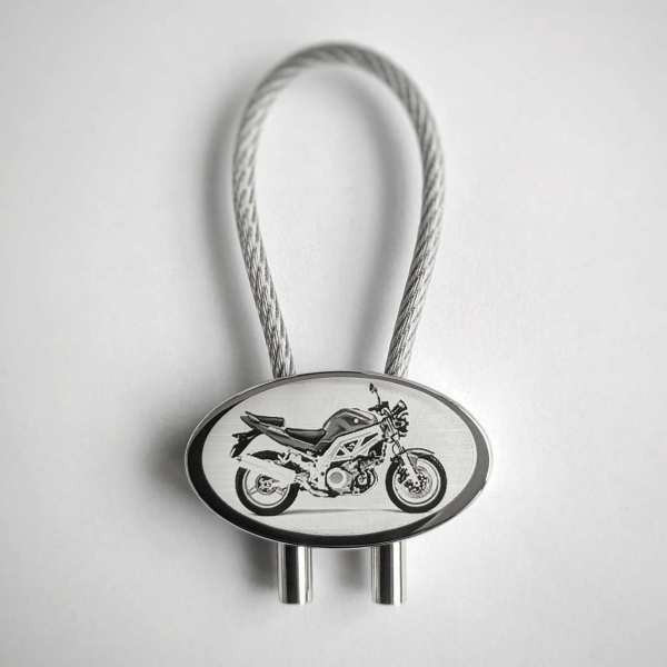 Suzuki SV1000 Gravur Schlüsselanhänger personalisiert - original Fotogravur