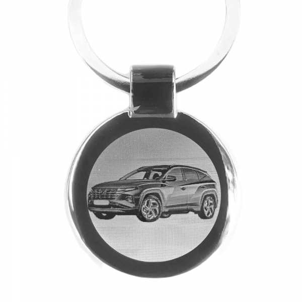 Hyundai Tucson Schlüsselanhänger personalisiert mit Gravur