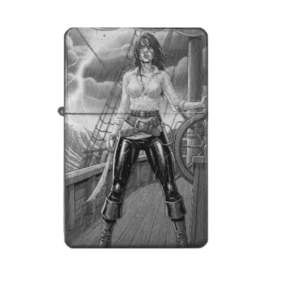 Piratin Feuerzeug mit Gravur | optional personalisiert | Shop-Fotogravur.de