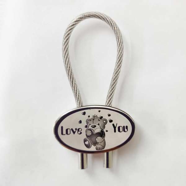 Teddy Love Schlüsselanhänger personalisiert mit Gravur