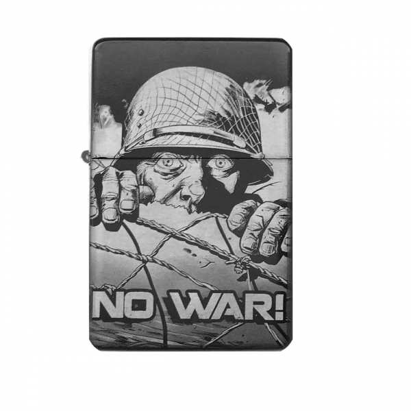 Feuerzeug "Peace No War" Soldat mit optionaler Gravur