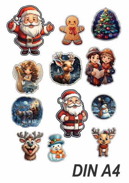 hochwertige Weihnachts Sticker