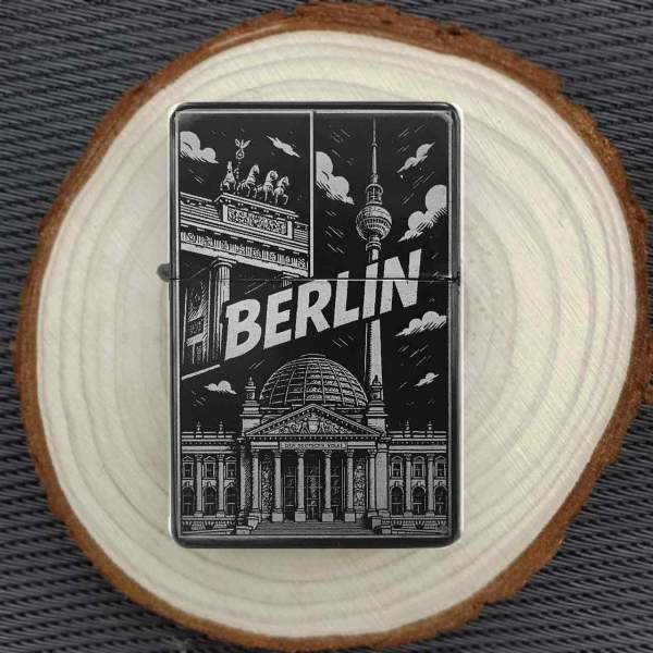 Berlin Feuerzeug optional personalisiert