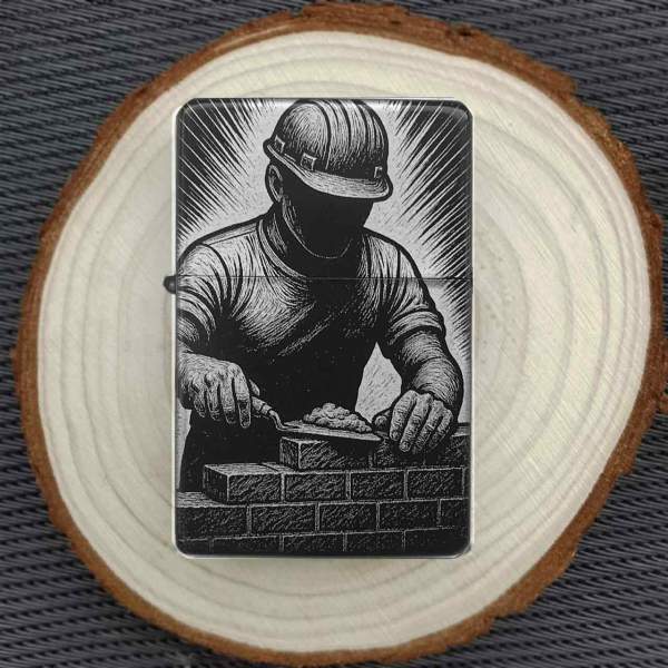 Feuerzeug Maurer Handwerk – personalisierbar