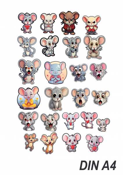 Mäuse Sticker Kollektion