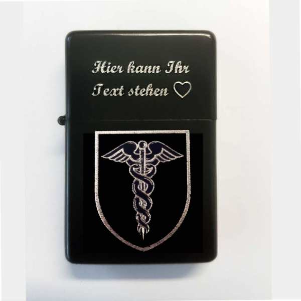 Arzt Medicus Wappen Berufe Gravur Feuerzeug personalisiert
