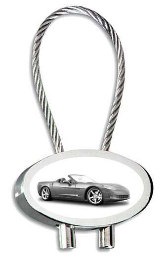 Corvette Cabrio Schlüsselanhänger personalisiert