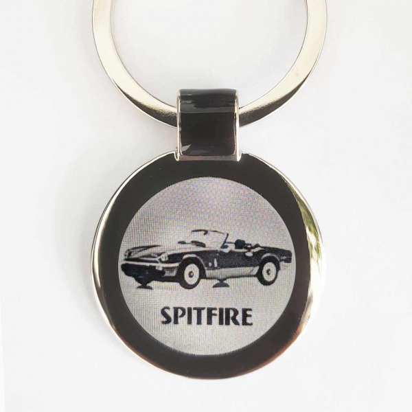 Triumph Spitfire Schlüsselanhänger personalisiert - original Fotogravur