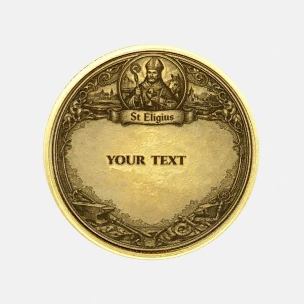 Schutzpatron St. Eligius Münze mit Gravur optional
