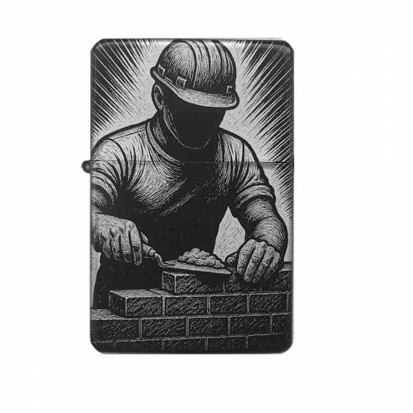 Sturmfeuerzeug "Maurer Handwerk" – personalisierbar