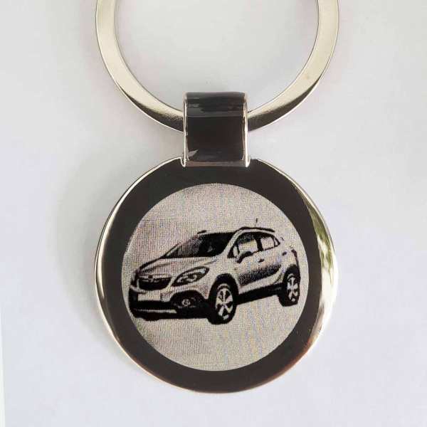 Opel Mokka Schlüsselanhänger personalisiert mit Gravur