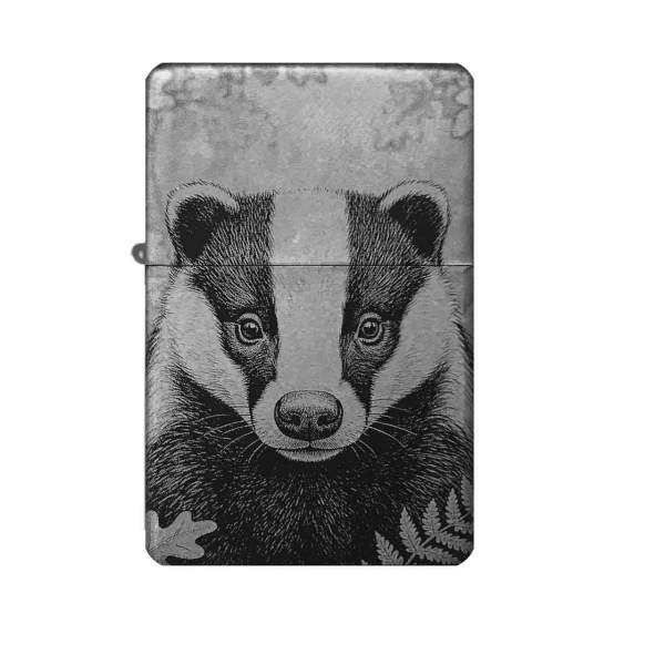 Dachskopf Feuerzeug mit Gravur | Waldtier Motiv | optional personalisiert