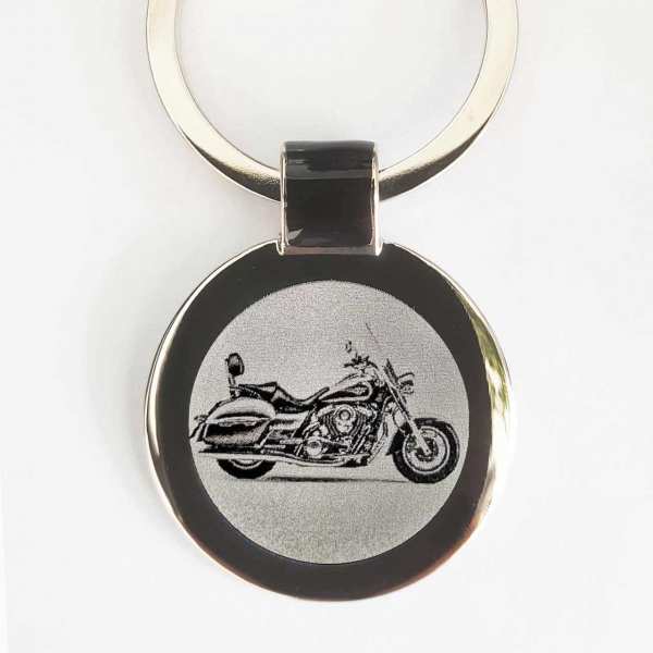 Kawasaki Vulcan 1700 Bike Gravur Schlüsselanhänger personalisiert - original Fotogravur