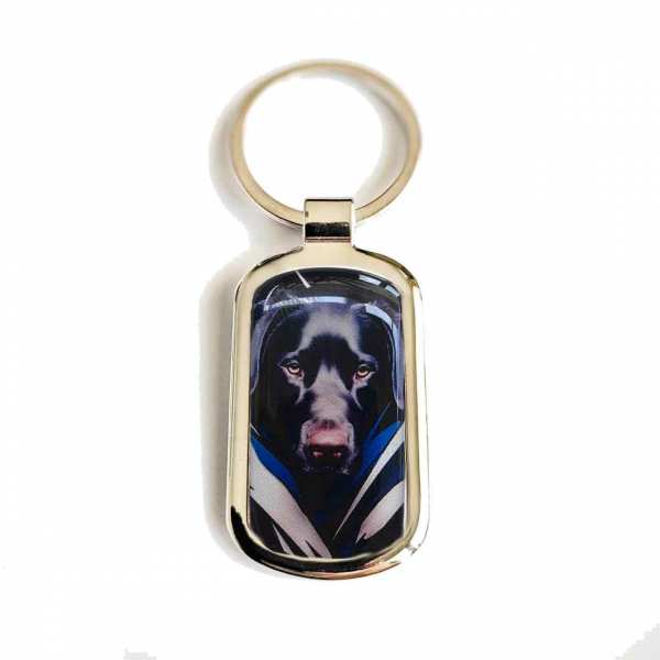 Labrador Hunderasse Schlüsselanhänger personalisiert mit Gravur 