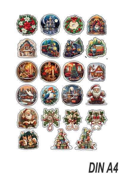 23 schöne Weihnachtssticker