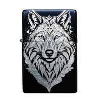 Wolf Tattoo Schädel Lineart Feuerzeug Wolf Tattoo Schädel Lineart Feuerzeug