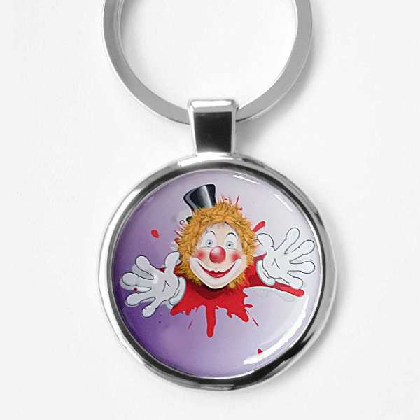 Clown Fotoschlüsselanhänger personalisiert mit Gravur