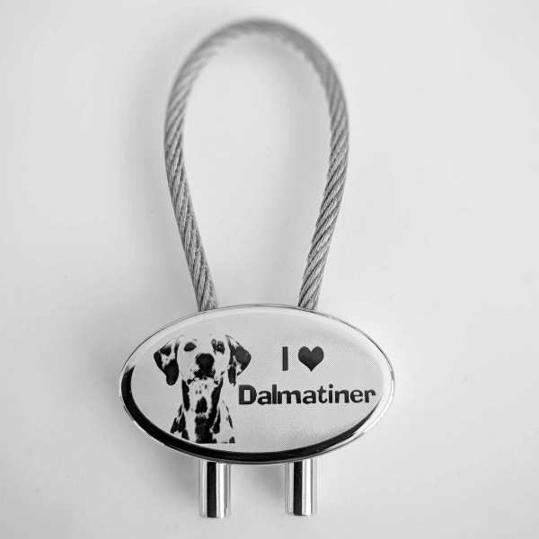 Dalmatiner Schlüsselanhänger personalisiert - original Fotogravur