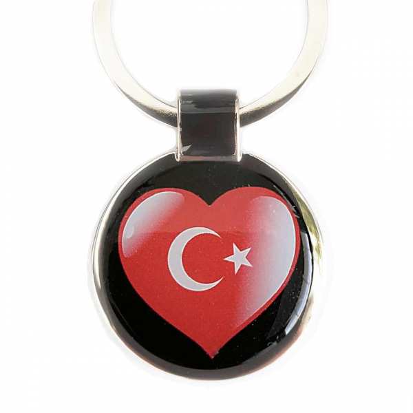 Türkei Wappen Schlüsselanhänger personalisiert mit Gravur