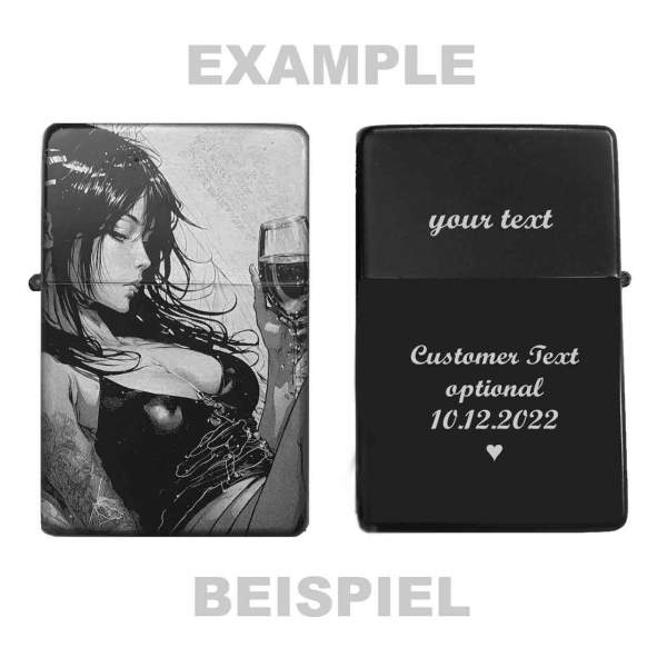 Chillen Feuerzeug mit sweet Manga-Girl-Motiv – Das perfekte Geschenk Freundinnen