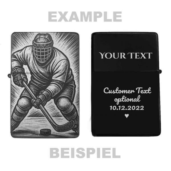 Feuerzeug Eishockey – personalisierbar
