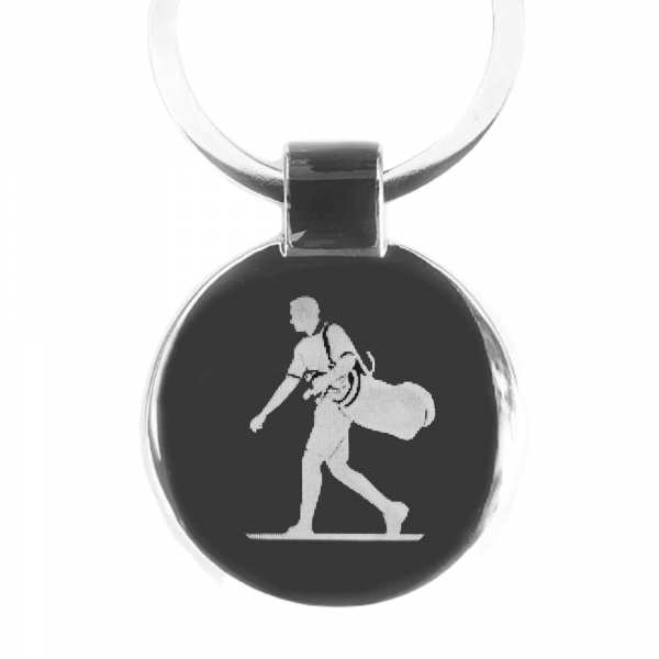Golf Caddy Gravur Schlüsselanhänger personalisiert