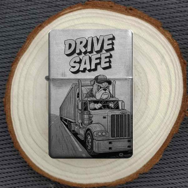 Drive Safe LKW Feuerzeug optional personalisiert