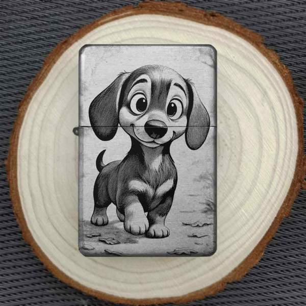 Feuerzeug Hunde Welpe – personalisierbar