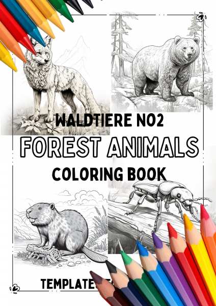 Malvorlage Wildtiere Waldtiere