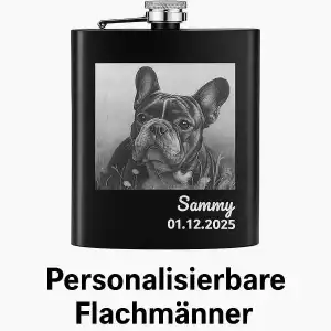 Gravierte Metallkarte Beispiel