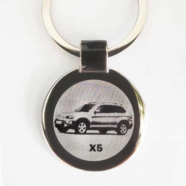 BMW X5 Gravur Schlüsselanhänger mit persönlicher Gravur - personalisiert