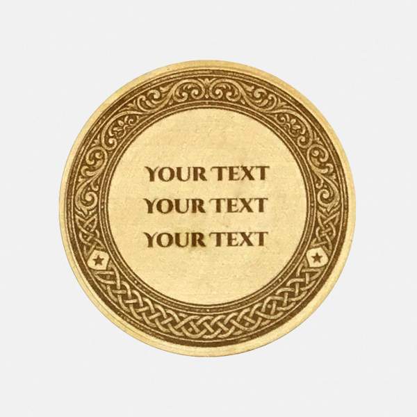 Krafttier Rabe Münze Personalisiert Glücksbringer Talisman