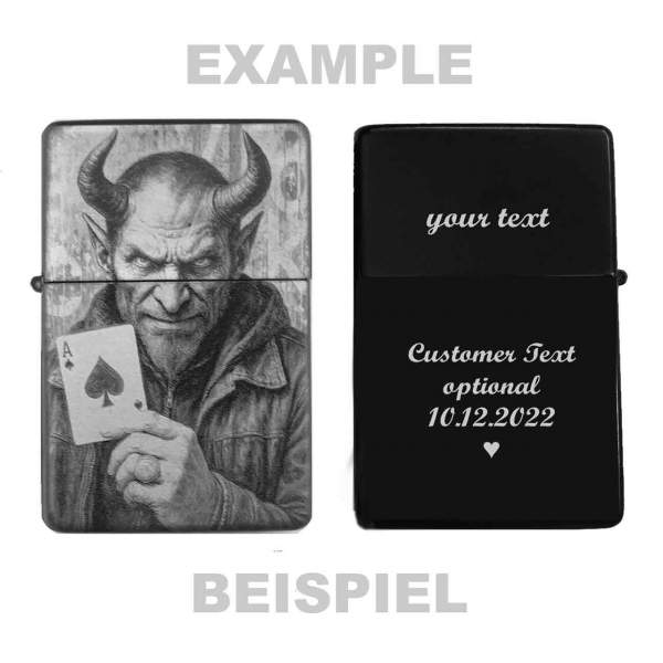 Feuerzeug Poker-Devil Poker Teufel – personalisierbar