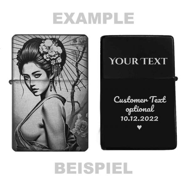 Feuerzeug Sakura Geisha – personalisierbar