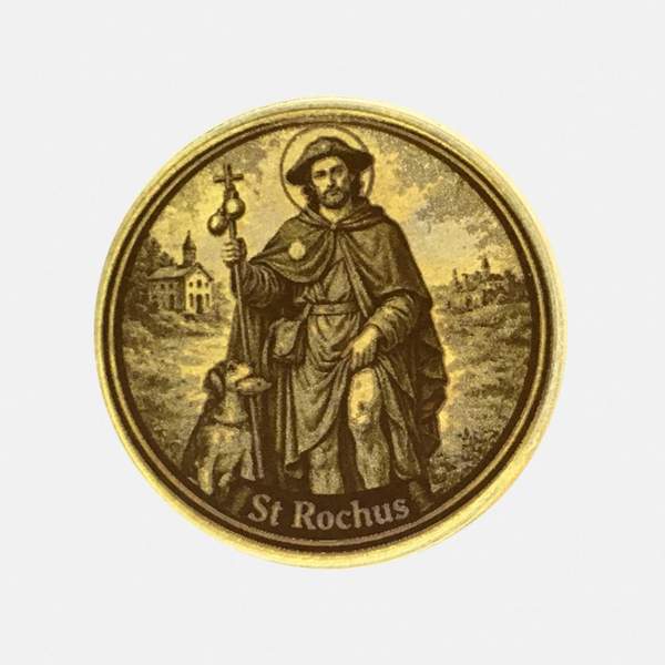 Cadeau Personnalisé Pièce Saint Roch avec Gravure