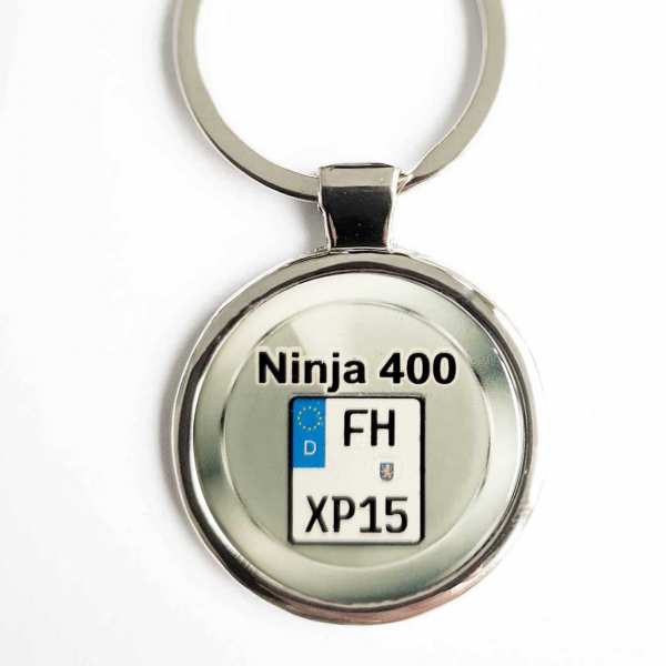 Kawasaki Ninja 400 Kennzeichen Schlüsselanhänger personalisiert & Gravur