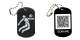 Vorschau: Volleyball Schlüsselanhänger personalisierbar - Dogtag auch mit QR Code oder Foto