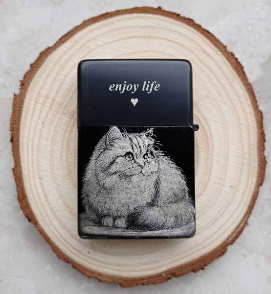 Kattenaansteker met gravure cadeau voor kattenliefhebbers en liefhebbers gepersonaliseerd met je eigen tekstgravure