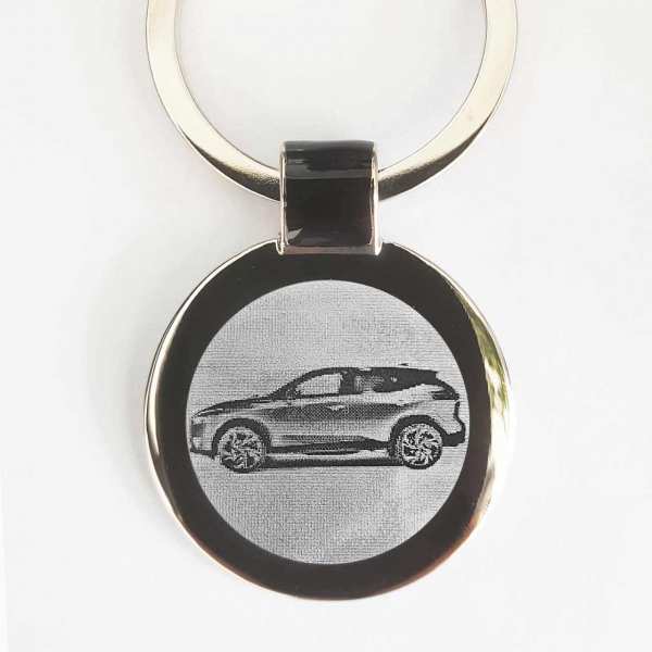 Nissan Qashqai 2021 Gravur Schlüsselanhänger personalisiert - original Fotogravur