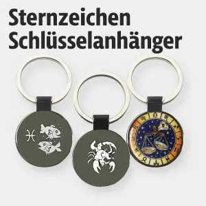 Personalisierbare Sternzeichen-Schlüsselanhänger
