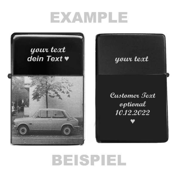 Mein Auto Foto Feuerzeug personalisiertes Fotogeschenk mit Gravur