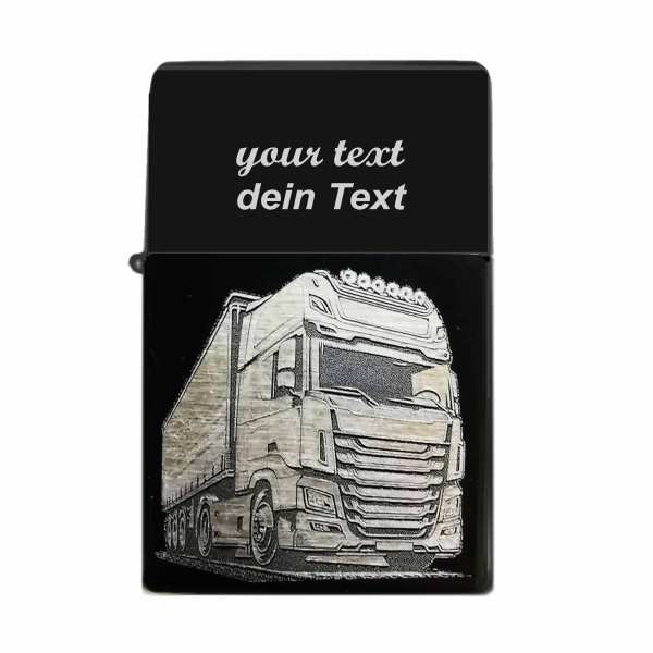 LKW Feuerzeug mit Textgravur