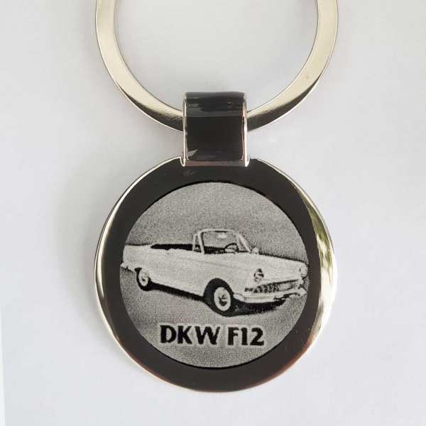 DKW F12 Schlüsselanhänger personalisiert - original Fotogravur