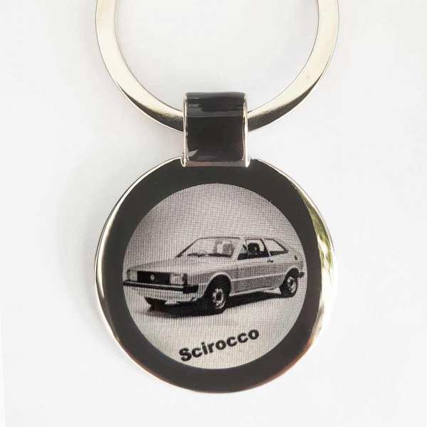 VW Scirocco Schlüsselanhänger personalisiert - original Fotogravur