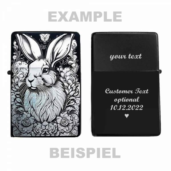 Zapalniczka Dear Bunny Rabbit opcjonalnie z własnym wygrawerowanym tekstem