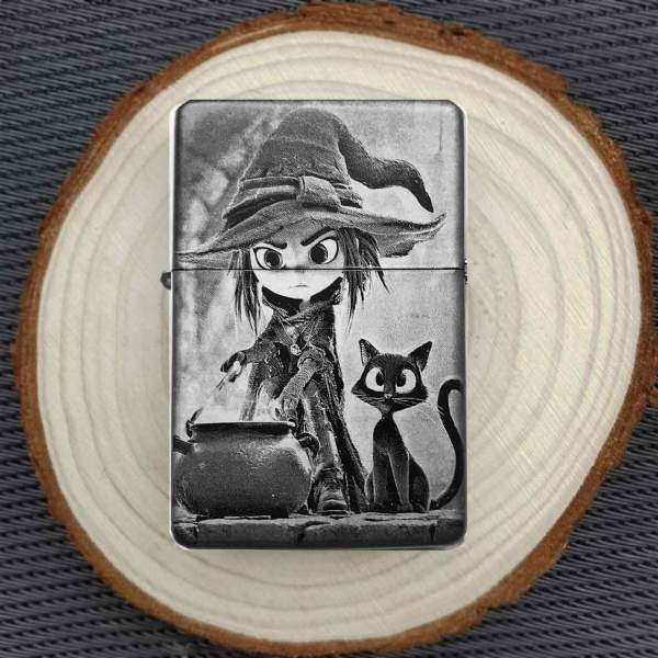 Feuerzeug Hexe Halloween No3 – personalisierbar