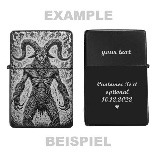 Feuerzeug Satan Dämon Teufel – personalisierbar